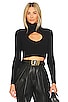 view 1 of 4 Frankie Keyhole Top in Black