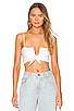 view 1 of 4 Estelle Knot Crop Top in White