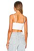 view 3 of 4 Estelle Knot Crop Top in White