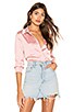 view 1 of 4 Carolina Button Up Top in Pink