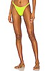 view 1 of 4 Rita Ribbed Bikini Bottom in Neon Green