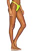 view 2 of 4 Rita Ribbed Bikini Bottom in Neon Green