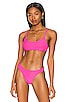 view 1 of 4 Mia Ribbed Bikini Top in Pink