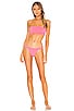 view 4 of 4 Cindy Ribbed Bikini Top in Pink