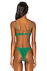 view 3 of 4 Olivia Smocked Bikini Top in Green