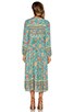 view 3 of 3 Folk Town Boho Dress in Turquoise