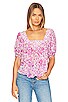 view 1 of 5 Mossy Short Sleeve Blouse in Lilac
