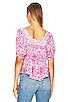 view 4 of 5 Mossy Short Sleeve Blouse in Lilac