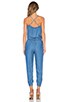 view 3 of 3 Rayon Voile Jumpsuit in Denim