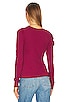 view 3 of 4 Ingrid Long Sleeve Top in Mulberry