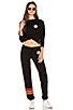 view 4 of 5 Aloha Love Crop Sweatshirt in Vintage Black