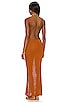 view 3 of 3 Tiva Dress in Terracotta