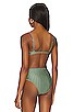 view 4 of 4 Maria Bikini Top in Olive Green