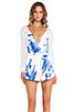 view 1 of 5 Love On Top Romper in Blue Floral