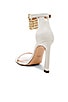 Fringe Square Nudist Heel, view 3 of 5, click to view large image.
