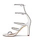 view 5 of 5 Nudistglam 100 Gladiator Sandal in Clear & White