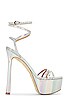 view 1 of 5 Soiree 145 Platform Sandal in Silver
