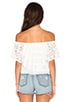 view 3 of 3 Crochet Off Shoulder Top in White