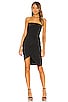 view 1 of 3 Strapless Side Pleat Dress in Black