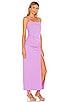 view 2 of 3 Ruched Slit Maxi Dress in Violet