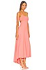 view 2 of 3 Thin Strap High Low Maxi Dress in Melon