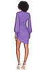 view 3 of 3 Gathered Sleeve Mini Dress in Violette