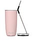 view 2 of 3 Tumbler with Straw 24oz in Stone Pink Topaz