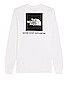 view 1 of 3 Long Sleeve Box NSE Tee in TNF White & TNF Black