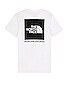 view 1 of 3 Short Sleeve Box NSE Tee in TNF White & TNF Black
