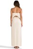 view 3 of 4 Strapless Tiered Maxi in Cream