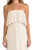 view 4 of 4 Strapless Tiered Maxi in Cream
