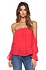 view 1 of 3 Long Sleeve Off the Shoulder Top in Poppy