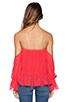view 3 of 3 Long Sleeve Off the Shoulder Top in Poppy
