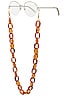 view 2 of 3 Super Size Eyewear Chain in Crystal Amber