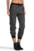 French Terry Track Pants With Matte Nylon Detail, view 2 of 7, click to view large image.