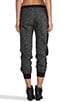 French Terry Track Pants With Matte Nylon Detail, view 3 of 7, click to view large image.
