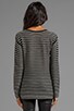 Stripe Knit Long Sleeve Top, view 2 of 4, click to view large image.