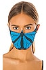 view 5 of 5 Butterfly Face Mask in Aqua