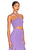 view 2 of 4 One Shoulder Braided Top in Ultra Violet