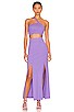 view 4 of 4 One Shoulder Braided Top in Ultra Violet