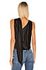 view 4 of 5 Liquid Satin Convertible Scarf Neck Tank in Jet Black