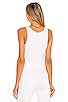 view 3 of 4 Cropped Henley Tank in White