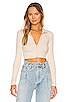 view 1 of 4 Cropped Button Down Turtleneck in Limestone