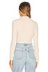 view 3 of 4 Cropped Button Down Turtleneck in Limestone
