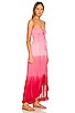 view 2 of 3 Flynn Maxi Dress in Pink Ruby Red Ombre