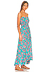 view 2 of 3 Ryden Maxi Dress in Hibiscus Bouquet Teal