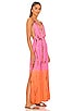 view 2 of 3 Marilyn Maxi Dress in Fuchsia & Rust Leo Ombre