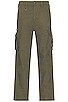 view 2 of 4 Slacker Cargo Pants in Army Green