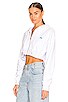 view 3 of 5 x REVOLVE Cropped Zip-Up Hoodie in White