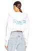 view 4 of 5 x REVOLVE Cropped Zip-Up Hoodie in White